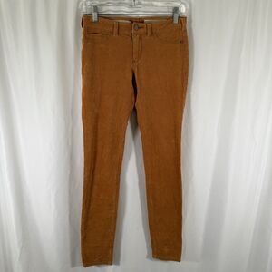 Pilcro and the Letterpress Serif Cordurory Pants Womens 25 Mustard Yellow Cotton